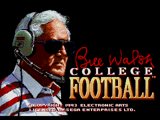 Bill Walsh College Football screenshot 3 for Sega Mega CD